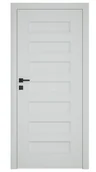 Drzwi wewnętrzne - Dre Drzwi Wewnętrzne Pełne Plus 10 Okleina Jasna Szara Mat - miniaturka - grafika 1