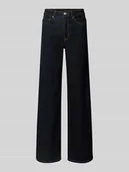 Spodnie damskie - Jeansy z szeroką nogawką z mieszanki bawełny model ‘MADISON’ - miniaturka - grafika 1