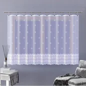 Firany - FIRANKA ŻAKARDOWA 618498/140 ŻAKARD BIAŁA ZE WZOREM PO CAŁOŚCI - miniaturka - grafika 1