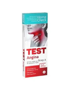 Home Check Test Angina Strep A, 1 sztuka - Testy ciążowe i diagnostyczne - miniaturka - grafika 1