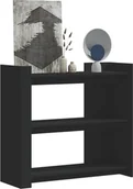Konsole i sekretarzyki - vidaXL vidaXL Stolik konsolowy, czarny, 100x35x90 cm, materiał drewnopochodny - miniaturka - grafika 1