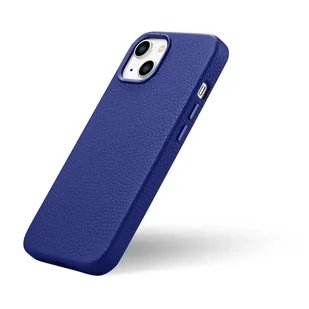 iCarer Litchi Premium Leather Case skórzane etui iPhone 14 magnetyczne z MagSafe ciemnoniebieski (WMI14220709-DB) - Etui i futerały do telefonów - miniaturka - grafika 8