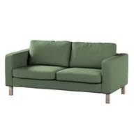 Pokrowce na meble - Dekoria pl pl Pokrowiec na sofę Karlstad 2-osobową nierozkładaną krótki zielony melanż 165 x 89 x 64 cm Amsterdam 617-704-44 - miniaturka - grafika 1