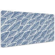 Podkładki na biurko - Duża podkładka na biurko Niebieskie liście 100x50cm, Dywanomat - miniaturka - grafika 1