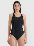 Stroje kąpielowe - 4F Kostium kąpielowy jednoczęściowy damski - czarny L - miniaturka - grafika 1