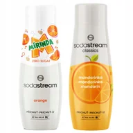 Syropy i koncentraty owocowe - SODASTREAM Mirinda Zero + Mandarynka zestaw syropów do saturatora 2 szt. - miniaturka - grafika 1