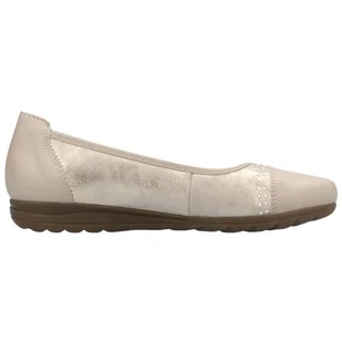 Buty, baleriny Damskie Rieker L9353-62 Beżowe beżowy - Baleriny - miniaturka - grafika 1
