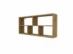 NOWOCZESNY REGAŁ DUŻA PÓŁKA WISZĄCA DĄB ARTISAN - Półki do salonu - miniaturka - grafika 1