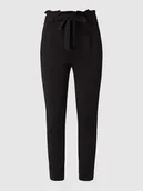 Spodnie damskie - Spodnie typu paperbag z paskiem - miniaturka - grafika 1