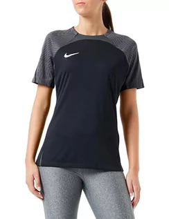 Koszulki i topy damskie - Nike Damska koszulka W Nk Df Strk Ss Top, czarny/antracyt/biały., M - grafika 1