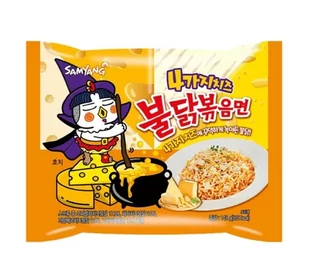 Makaron inst. Ramen Hot Chicken Four Cheese 145g SamYang - Szybkie dania obiadowe - miniaturka - grafika 1