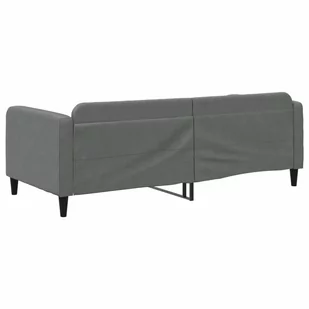 Sofa z funkcją spania, ciemnoszara, 90x200 cm, obita tkaniną Lumarko! - Łóżka Sofa z funkcją spania, ciemnoszara, 90x200 cm, obita tkaniną Lumarko! - Łóżka - miniaturka - grafika 6