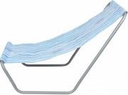 Leżaki ogrodowe - Leżak ogrodowo plażowy składany z torbą blue lines #H1 - miniaturka - grafika 1