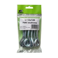 Haki, szakle i karabinki - Standers Hak oczkowy 10 x 120 mm 6 szt. - miniaturka - grafika 1