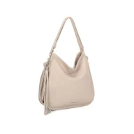 Torebki damskie - Stylowa Damska Torebka Shopper 2w1 Plecak LUIGISANTO Ciemny Beż - miniaturka - grafika 1