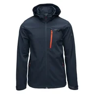 Bluzy sportowe męskie - Męski Softshell HI-TEC NIKKO M000242752 – Granatowy - miniaturka - grafika 1
