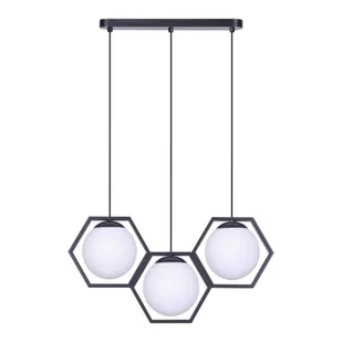 Kaja ALFRED OLSZEWSKI Lampa wisząca z matowymi kloszami w ramkach K-4786 z serii FAVO - Lampy sufitowe - miniaturka - grafika 1