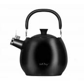 Czajniki na gaz - Vialli Design Czajnik z gwizdkiem 2,5 l bolla grafitowy matowy 8654 28654 + - miniaturka - grafika 1