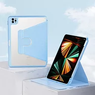 Etui do tabletów - Niebieskie etui do iPada 11 10,9 cala nowe ulepszone wsparcie obrotu 360° z otworem na długopis Air4 2021 Pro 2018 Pro 2020 Pro - miniaturka - grafika 1