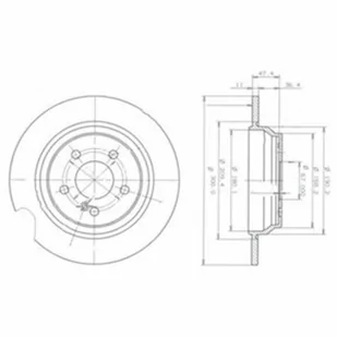 Tarcza hamulcowa DELPHI BG3725 - Tarcze hamulcowe - miniaturka - grafika 1