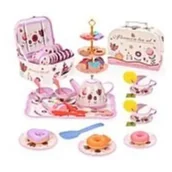 Zabawki AGD - Zestaw do herbaty w kuferku 19el Adar - miniaturka - grafika 1