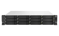 Serwery - QNAP TS-h1887XU-RP-E2336-32G NAS Rack (2U) Intel Xeon E E-2336 32 GB DDR4 264 TB QuTS hero Czarny, Biały - miniaturka - grafika 1