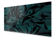 Dekoracje domu - Panel kuchenny HOMEPRINT Ciemno zielona draperia 125x50 cm - miniaturka - grafika 1
