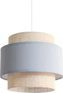 Lampy sufitowe - Lampa wisząca Solar Lampa wisząca zwis pojedynczy BOHO len i szary - miniaturka - grafika 1