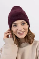 Czapki damskie - Czapka Gentle Cashmere Wino - miniaturka - grafika 1