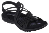 Sandały damskie - Buty sandały damskie Skechers Reggae Slim - Sunnyside (163185-BBK)-38 - miniaturka - grafika 1