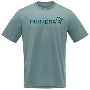Koszulka męska Norrona 29 cotton Norrøna viking T-shirt Rozmiar: XL / Kolor: jasnoniebieski - Koszulki sportowe męskie - miniaturka - grafika 1