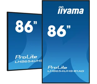 Monitor iiyama ProLite LH8654UHS-B1AG 86" IPS LED, 4K, /VGA, HDMI, DP, DVI/ Android, WiFi, 24/7, FailOver +  GRATIS !! AUTORYZOWANY SKLEP IIYAMA - Monitory reklamowe i wyświetlacze - miniaturka - grafika 1