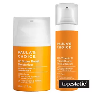 Paulas Choice Vitamin C Premium Set ZESTAW Serum kliniczne z 25% witaminą C i glutationem 30 ml + Mocno nawilżający krem do twarzy z 5% witaminą C 50 ml - Zestawy kosmetyków damskich - miniaturka - grafika 1