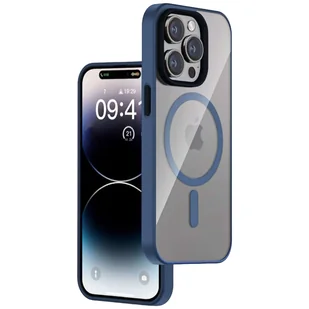 Etui do iPhone 14 Pro Max MagSafe Case obudowa ochronna Alogy Ring pancerne na telefon matowe Granatowe - Etui i futerały do telefonów - miniaturka - grafika 9