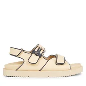 Sandały damskie - Sandały Tommy Hilfiger Rafia Sporty Sandal FW0FW07896 Beżowy - miniaturka - grafika 1