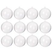 Bombki - Bombki akrylowe 11cm kula plastikowa decoupage zestaw 12 szt. - miniaturka - grafika 1