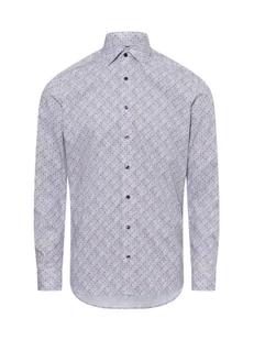 Olymp Level Five Koszula męska Mężczyźni Slim Fit Bawełna biały|wielokolorowy wzorzysty, 38 - Koszule męskie - miniaturka - grafika 1