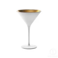 Kieliszki - Stolzle Lausitz Olympic białe ze złotym kieliszki do koktajli, drinków 240 ml. 6 szt. - miniaturka - grafika 1