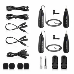 Kimafun Mikrofon krawatowy bezprzewodowy KM-G130-1A - Akcesoria fotograficzne - miniaturka - grafika 1