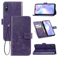 Etui i futerały do telefonów - Pokrowiec König Design kompatybilny z etui na telefon komórkowy Xiaomi Redmi 9A ze skóry syntetycznej - Fioletowe etui na telefon komórkowy - miniaturka - grafika 1