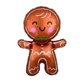 Balony i akcesoria - BALON FOLIOWY PIERNIKOWY LUDZIK 50X71CM - miniaturka - grafika 1