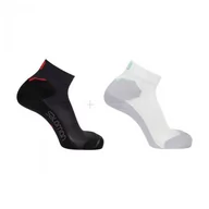 Skarpetki i podkolanówki sportowe - Skarpety Salomon Speedcross Ankle 2pack Ebony / White - miniaturka - grafika 1