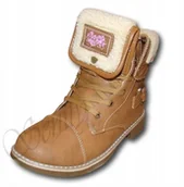 Buty dla dziewczynek - Buty dziecięce zimowe ocieplane botki 6W-QL82616F roz.31 - miniaturka - grafika 1