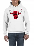 Bluzy męskie - Bluza Z Kapturem Chicago Bulls Prezent Xxl 0466 - miniaturka - grafika 1