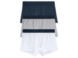 pepperts!® Bokserki chłopięce, 3 pary (Granatowy/szary/biały, 146/152) - Majtki dla dzieci - miniaturka - grafika 1