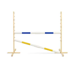 Przeszkoda Skokowa Do Hobby Horse 160Cm Z Dwiema Belkami 50 Mm – Niebieska - Maskotki i pluszaki - miniaturka - grafika 1