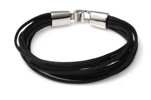 Bransoletka Sznurek Woskowany Czarny - Bransoletki - miniaturka - grafika 1