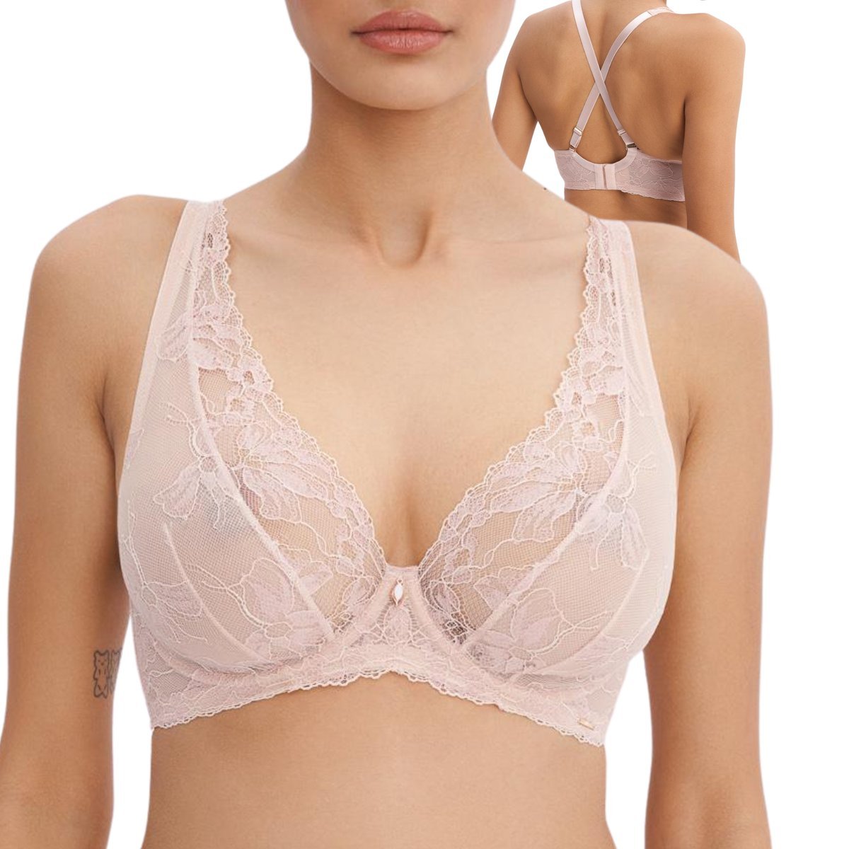 Alles Biustonosz miękki braletka NOTHING LOUD M BRALETTE beżowy 80D