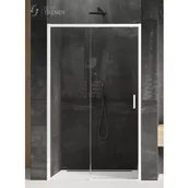 Ścianki i drzwi prysznicowe - New Trendy D-0405A DRZWI WNĘKOWE PRIME WHITE P 120x200 CZYSTE 6mm ACTIVE SHIELD - miniaturka - grafika 1