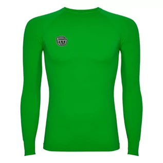 Koszulki sportowe męskie - Koszulka Termoaktywna Football Masters  Zielona 104-115 - grafika 1